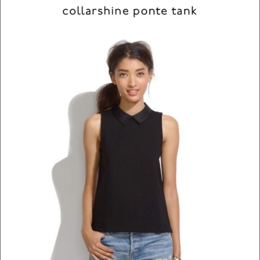 CLOSET CLEANOUT 🎉 Madewell Collarshine Ponte Tank